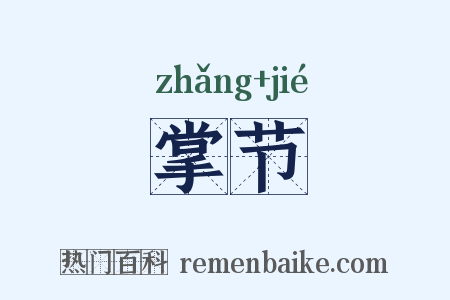 掌节是什么意思的图片